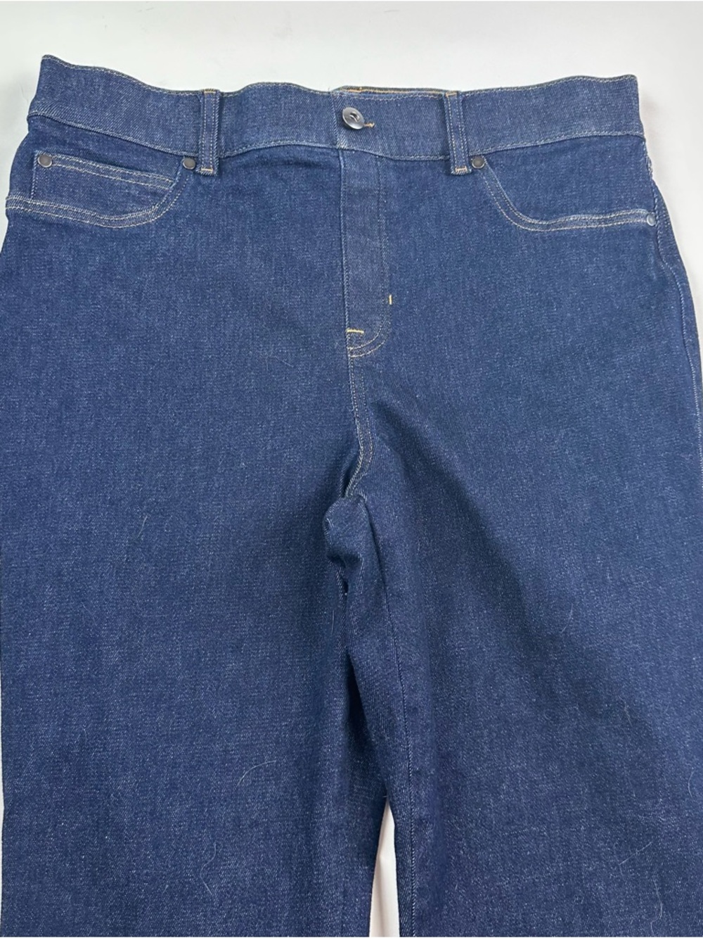 SPANX Pull On Stretch Boot Cut Jeans Size XL - Picture 3 of 11